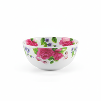 Service de table en mélamine durable à motifs floraux, 16 pièces, directement de l'usine, bol, assiette et tasse en plastique pour restaurant et hôtel