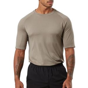 Camiseta Deportiva de Manga Corta, Ajustada, Transpirable, Ecológica, de Secado Rápido, 100% Algodón, Compresión, Estilo Deportivo - Product Image 1