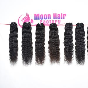 Produit de haute qualité, nouveau, naturel, doux, soyeux, mèches de cheveux humains indiens du temple, bouclés, pour femmes, salon, fête ou usage quotidien - Product Image 4