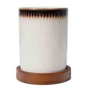 Porta Utensilios de Cerámica Artesanal de Gres |   Organizador de Utensilios de Cocina y Cucharas |   Jarrón Decorativo para Encimera - Product Image 1