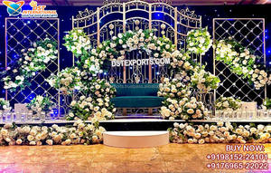 Marcos de decoración de fiesta de boda con temática de jardín al aire libre, marcos de Metal de nuevo diseño para eventos de boda, dhndi - Product Image 5