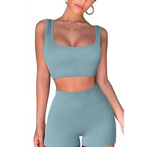 Ensemble de vêtements de sport pour femmes de haute qualité soutien-gorge et short de sport respirants avec logo personnalisé impression de style simple prix de gros - Product Image 3