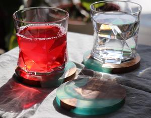 Nuevo modelo de posavasos de madera y resina, posavasos de decoración epoxi de lujo moderno, la mejor calidad, mesa de tamaño personalizado, decoración decorativa para el hogar - Product Image 5
