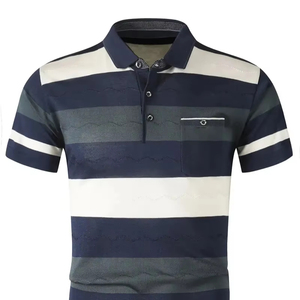 Polo moderno con logotipo personalizado para hombre, camisa informal de alta calidad con diseño estampado, polos de talla grande para hombre - Product Image 1