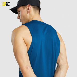 เสื้อกล้ามสำหรับผู้ชาย,เสื้อกล้ามใส่เที่ยวยิมทำจากผ้าฝ้าย100% แขนกุดสำหรับเพาะกาย - Product Image 6