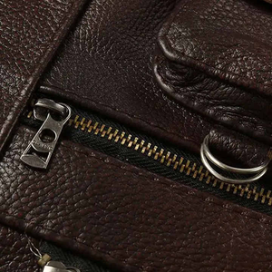 Nuevo estilo Premium transpirable invierno Chaleco de cuero para hombre ligero personalizado Slim Fit al por mayor - Product Image 5