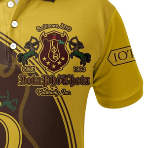 Camiseta Polo Iota Phi Theta 1963 Bordada, Fraternidad Griega, Camiseta de Manga Corta de Algodón Premium para Hombre, Estilo Universitario Ivy League - Product Image 3