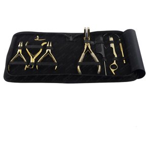 Customized Hair Extensions Tools Set with Micro <b>Beads</b> tape in hair extensions Remover Quick <b>Braid</b> Tool Scissors stainless steel - Product Image 5