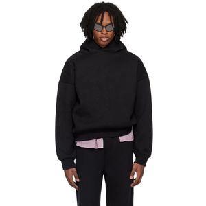 Survêtement à capuche personnalisable pour homme, hiver, lourd, uni, 100% coton, respirant, vêtements de sport décontractés - Product Image 5