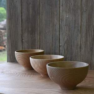 Bols en bois pour fruits, ensemble avec impression en émail pour restaurant et hôtel Bols décoratifs japonais - Product Image 2