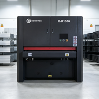 Machine à poncer à double courroie pour le débavurage de tôles, élimination des couches de rouille et d'oxyde sur les plaques métalliques en acier au carbone, acier inoxydable et aluminium