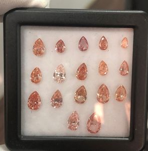 เพชรสังเคราะห์สีชมพูแดงทรงหยดน้ำ ทรงหัวใจ ทรงเรเดียนท์ คุณภาพ VVS แบบขายส่ง พร้อมใบรับรอง CVD และ IGI จำนวนมาก - Product Image 6