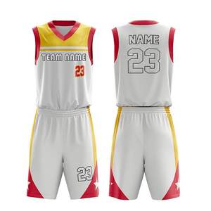 2022-2026 Uniforme de baloncesto reversible más vendido Nuevo diseño Ropa deportiva transpirable para equipos Conjuntos estampados de verano de talla grande - Product Image 6