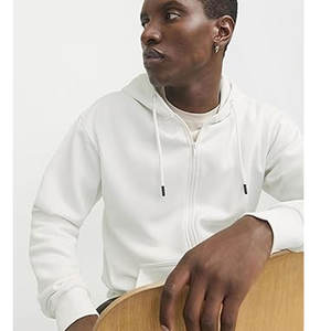 Usine personnalisée Premium Heavyweight 100% coton sweat à capuche zippé brodé vêtements d'hiver-prix de gros - Product Image 6