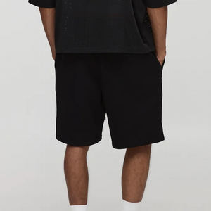 Short pour homme personnalisé avec logo brodé en détresse, léger et respirant, avec cordon de serrage contrasté, short de course à pied - Product Image 5