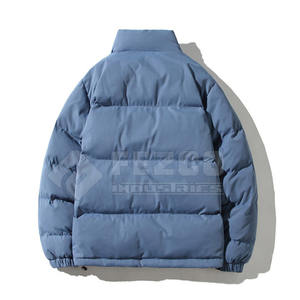 Chaqueta de burbujas de invierno para hombre de último diseño, cuello levantado, hecha de poliéster con logotipo frontal, disponible en diferentes colores, prendas de vestir exteriores - Product Image 2