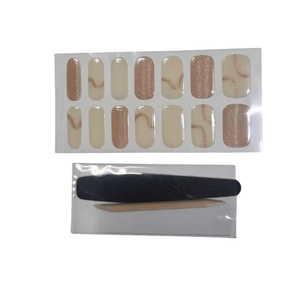 Origine coréenne 3D magnétique magnétisé pré-durci Volume up Gel Nail Sticker Étanche Style coréen Bande de gel souple Lampe longue durée - Product Image 3