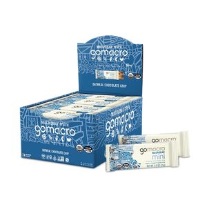 GoMacro MacroBar Mini Organic Vegan Snack <b>Bars</b> - Oatmeal Chocolate Chip (0.90 Ounce <b>Bars</b>, 24 Count) - Product Image 1