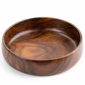 Bol en bois Champlain 20 "pouces fait à la main pas cher prix excellente qualité décoratif à la main pour la décoration de Table de maison et de mariage - Product Image 3