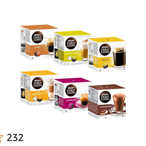 สำหรับเครื่องชงกาแฟ Dolce Gusto กาแฟอาราบิก้า คั่วแบบอิตาเลียน ชุดพื้นฐาน ลุงโก้ คาปูชิโน ลาเต้ มัคคิอาโต เอสเพรสโซ ช็อคโกชิโน เครมา แกรนด์ 6 ชิ้น x 16 ซอง - Product Image 6