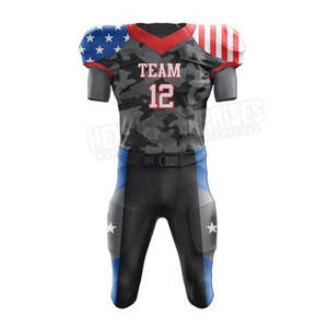 Uniforme de Fútbol Americano Deportivo Cómodo, Nuevo Uniforme de Jersey de Fútbol Americano Juvenil de la Mejor Calidad - Product Image 1