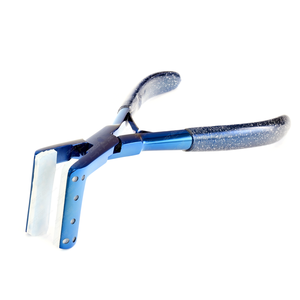 คีมหนีบเทปสีฟ้าตามหลักสรีรศาสตร์สำหรับต่อผมใช้งานได้อย่างสะดวกสบายพร้อมที่จับกันลื่นทำจากซิลิโคนเคราตินเหล็ก - Product Image 1