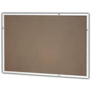 Cadre d'affiche XXL de style moderne 100 x 140 cm blanc, en métal, bois, alliage et plastique de haute qualité, pour usage décoratif sur table, forme carrée - Product Image 2