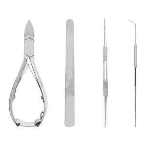 Juego de 4 Herramientas de Podología de Acero Inoxidable Quirúrgico, Mango Antideslizante, Profesional, Duradero, con Apertura de Mandíbula Ancha - Product Image 1