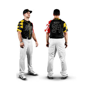 Maillot de baseball à manches courtes personnalisable de haute qualité, séchage rapide, respirant, confortable, coton/polyester - Product Image 5