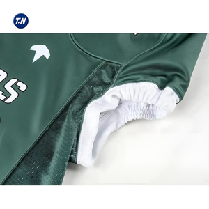 Ultime durabilité imprimé maillot de football américain motif 3D 100% polyester séchage rapide respirant grande taille shorts pour hommes - Product Image 5