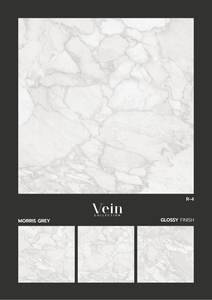 Azulejos esmaltados de porcelana de cerámica Acabado rústico 600x600 Azulejos de suelo mate antideslizante de porcelana gris - Product Image 3