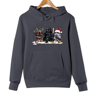 Sudaderas con capucha de lana de algodón de alta calidad Poliéster Tallas grandes Streetwear Sudaderas con capucha de lana Sólido Wear Basics, mezcla de algodón - Product Image 1