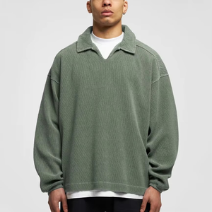 เสื้อสเวตเตอร์คอปกคอเสื้อแบบสวมหัวทรงหลวมใส่วิ่งใส่สบายสไตล์ใหม่ - Product Image 5