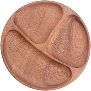 Plato de Madera Ecológico de Lujo para Servir Frutos Secos, Decoración Artesanal para Mesa de Comedor - Product Image 1