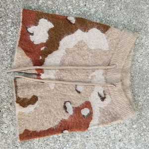 Colección Invierno 2025, Pantalones Cortos de Mohair Estilo Colores Claro Pastel para Mujer, Tejido Grueso, Diseño Personalizado, 100% Material Cálido - Product Image 2