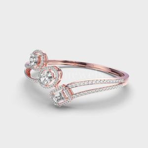 Bracelet en diamant Triniti Love de luxe pour femmes élégant Vintage or jaune or Rose pierres de Zircon-parfait cadeau de symbole élégant - Product Image 5