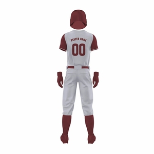 Maillot et pantalon de baseball pour hommes conception personnalisée col en V ensemble d'uniformes d'équipe nouveau style d'uniformes de baseball confortables - Product Image 3
