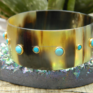 2025 Bracelets en corne de buffle naturelle de haute qualité Bracelets Bijoux à des prix abordables Bracelet jonc artisanal - Product Image 1