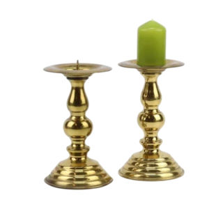 Bougeoir en laiton doré de qualité supérieure Chandelier décoratif pour la maison au design unique pour Noël et Pâques - Product Image 5