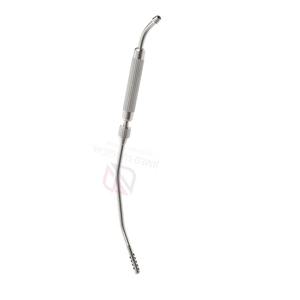 Tube d'aspiration incurvé en acier inoxydable de qualité médicale 12,5 mm x 32 cm, manche creux, outil chirurgical manuel, JIMED SURGICAL, certifié CE - Product Image 4