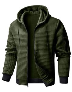 Sudaderas con Cierre para Hombre, Diseño de Primera Calidad, 100% Algodón Felpa, Patrón Liso, Colores Personalizados, Transpirables, Moda de Invierno - Product Image 6