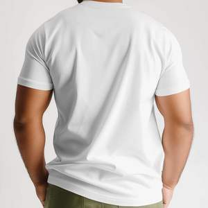 100% camisetas de algodón para hombre, logotipo de México con estampado personalizado, ropa de calle de gran tamaño antiarrugas, estilo largo, promociones de 220 gramos - Product Image 5
