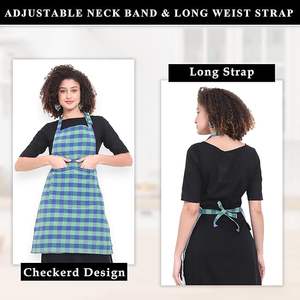 Tablier classique en coton sans manches à forte demande de l'exportateur indien Combo Set Home Chef Waist Accessory à un prix - Product Image 4