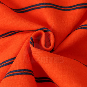 Sweat-shirt en coton tricoté à col rond pour homme, coupe classique, rayures orange, personnalisable, collection automne 2026, prix abordable, faible MOQ - Product Image 6