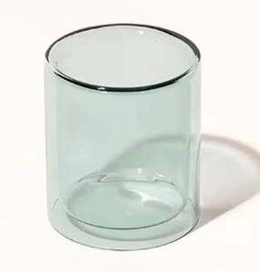 Porte-lumière de thé en verre borosilicaté coloré à double paroi, impression par pulvérisation, centre de table réutilisable écologique - Product Image 6