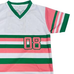 Sorority University, camisetas de béisbol unisex con cuello en V de nuevo estilo de alta calidad hechas a medida con logotipo personalizado - Product Image 5