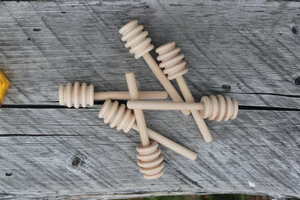 Wholesale 10ml Capacity Olive Wood <b>Honey</b> Jam <b>Spoon</b> Holder Long Dipper-High Sale Wooden Kitchen Utensil - Product Image 3