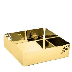 Distributeur de stockage de serviettes Superbe qualité Grande taille or poli Porte-serviettes décoratif pour la maison à prix compétitif - Product Image 4