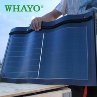 BIPV toit solaire pour station de charge 23W 32W toit solaire tuiles système de chauffe-eau feuille de toiture solaire photovoltaïque
