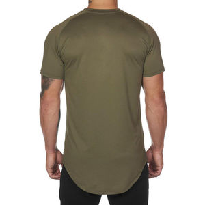 Vente en gros sportif écologique imprimé bambou Compression Gym Wear T-shirts pour hommes en polyester/coton T-shirt à la mode - Product Image 6